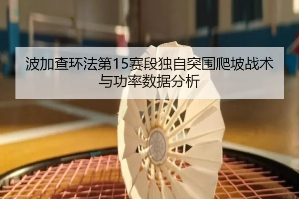 波加查环法第15赛段独自突围爬坡战术与功率数据分析